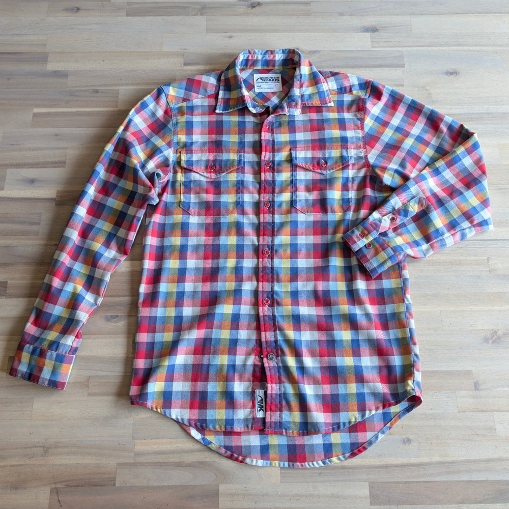 Mountain Khakis Plaid Long Sleeve‎ Button-Down Shirt Men's Size Small